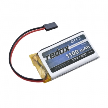 Redox 1100 mAh 3,7V 20C (pojedyncze ogniwo) (wtyczka JR)